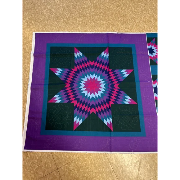 Unbranded Unisex Quilt One Size‎ Green, Teal and Purple, Preowned - Picture 7 of 12